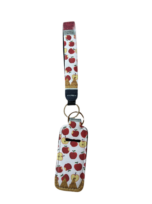 Apple Wristlet with Lip Balm Holder