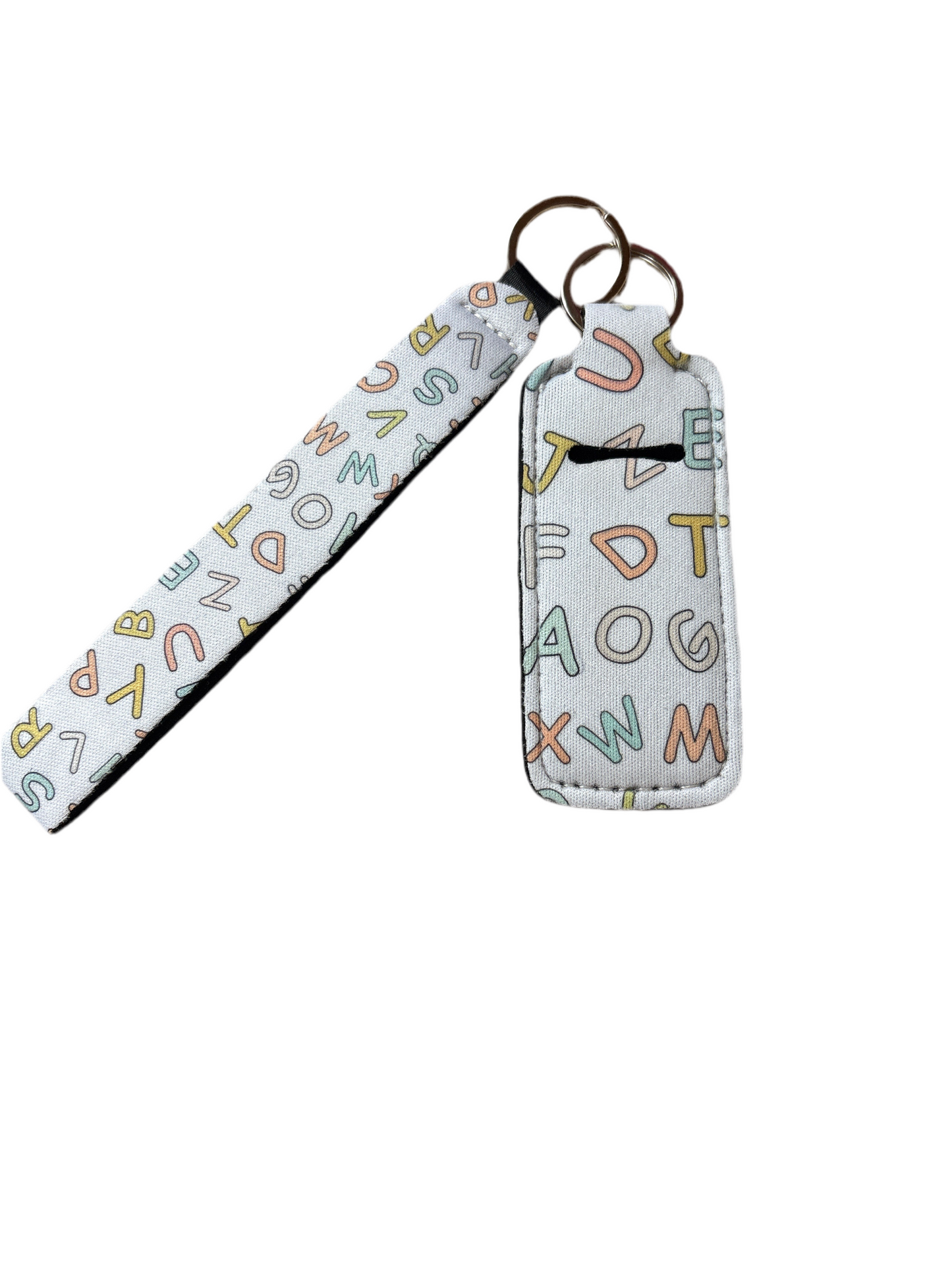 Alphabet Keychain and Lip Balm Holder