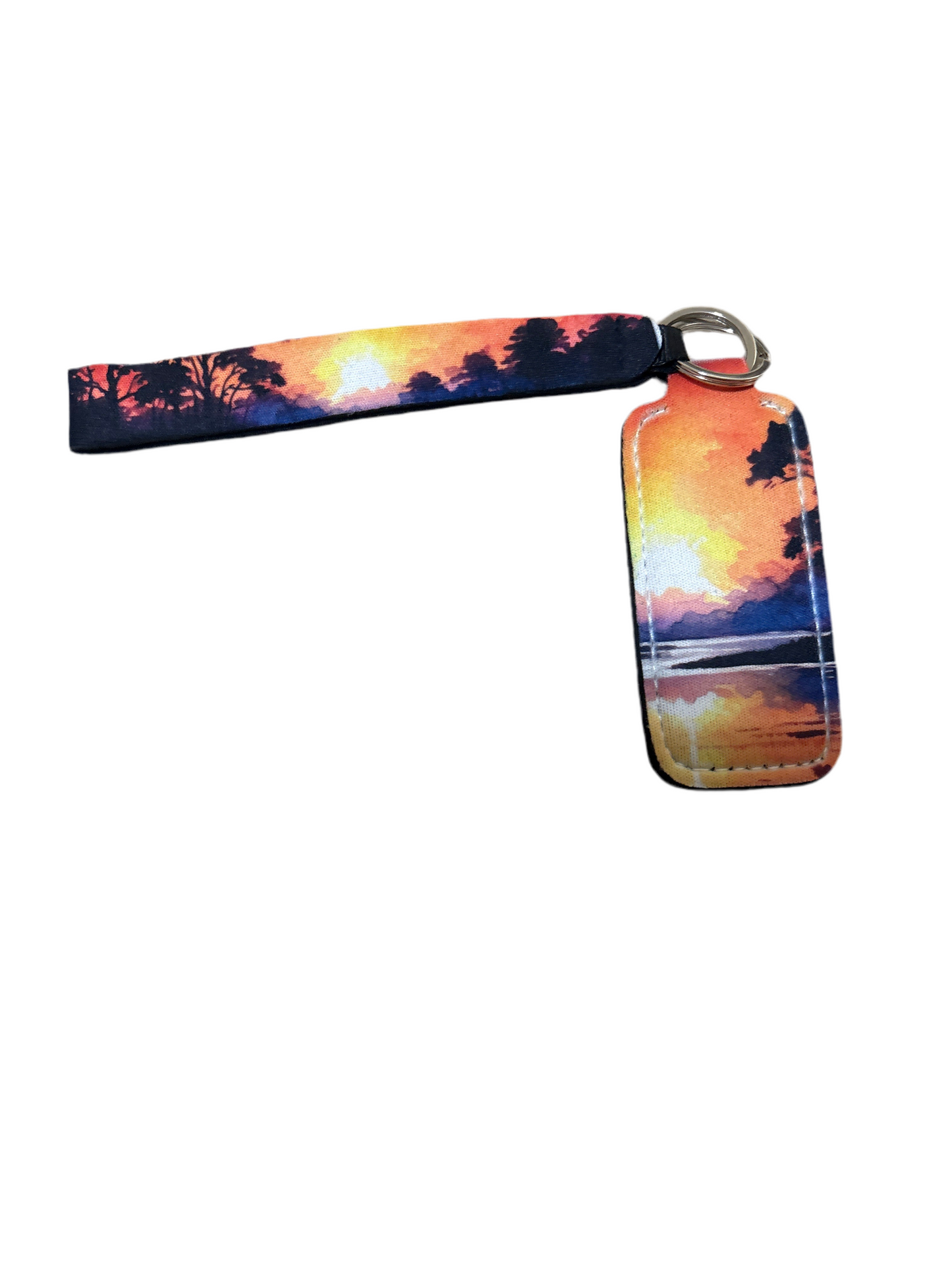 Sunset Lake Wristlet with Lip Balm Holder