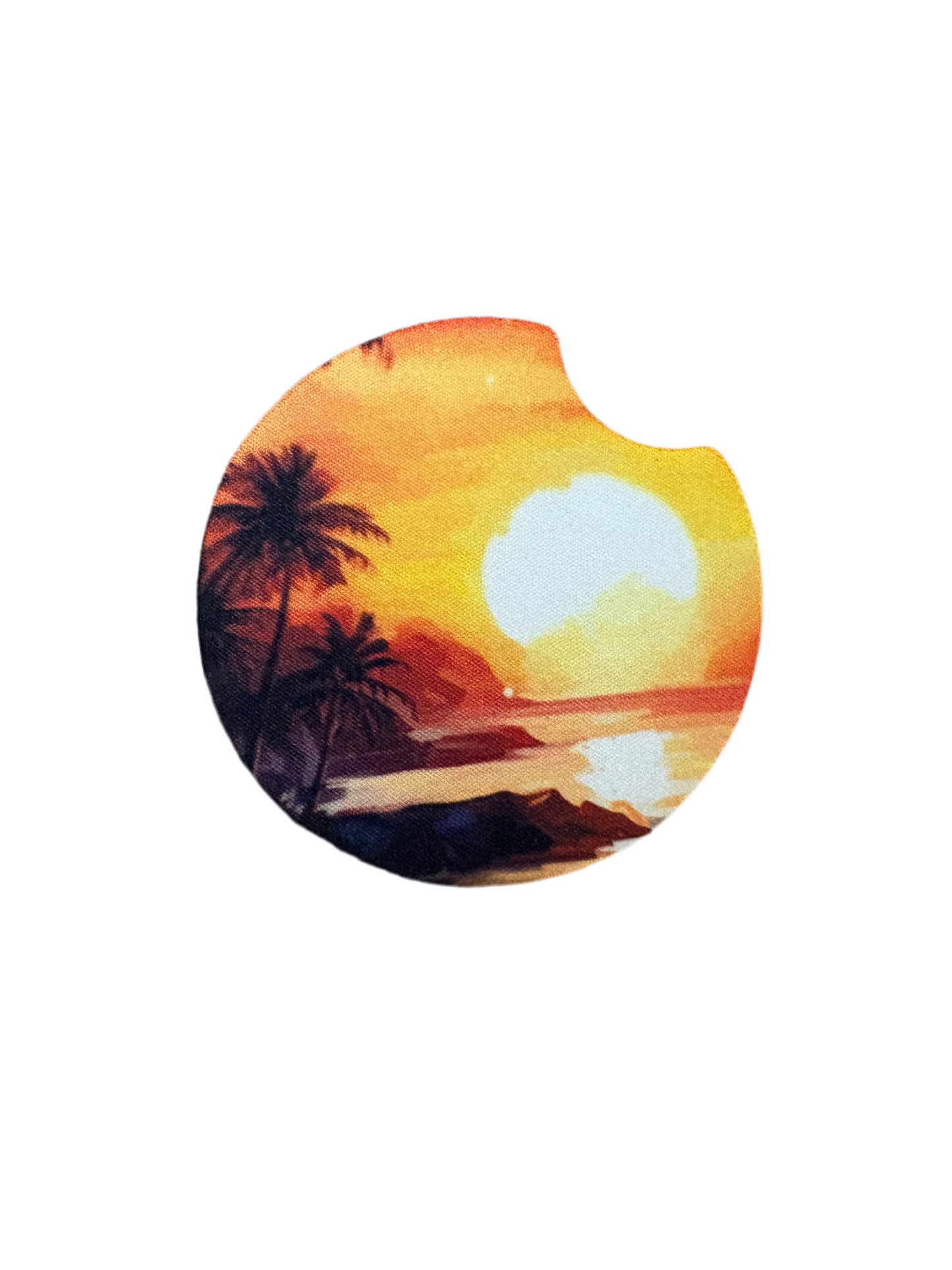 Beach Sunset Car Coaster (2pk)