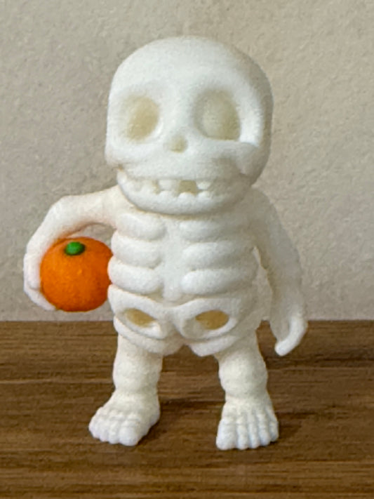 3d Printed Skelton Holding a Pumpkin