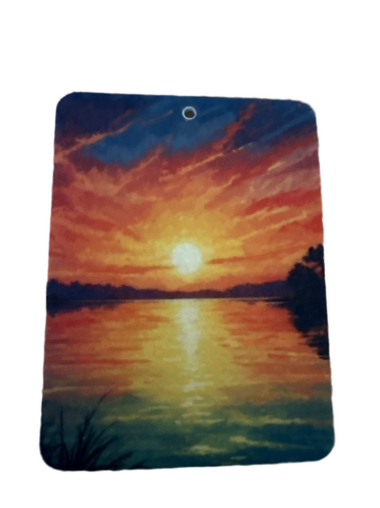 Sunset Lake Car Air Freshener