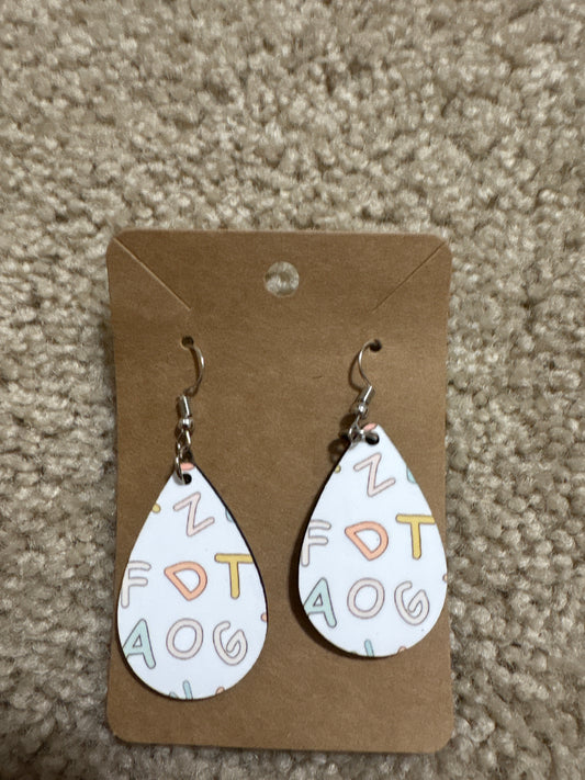 Alphabet Earrings