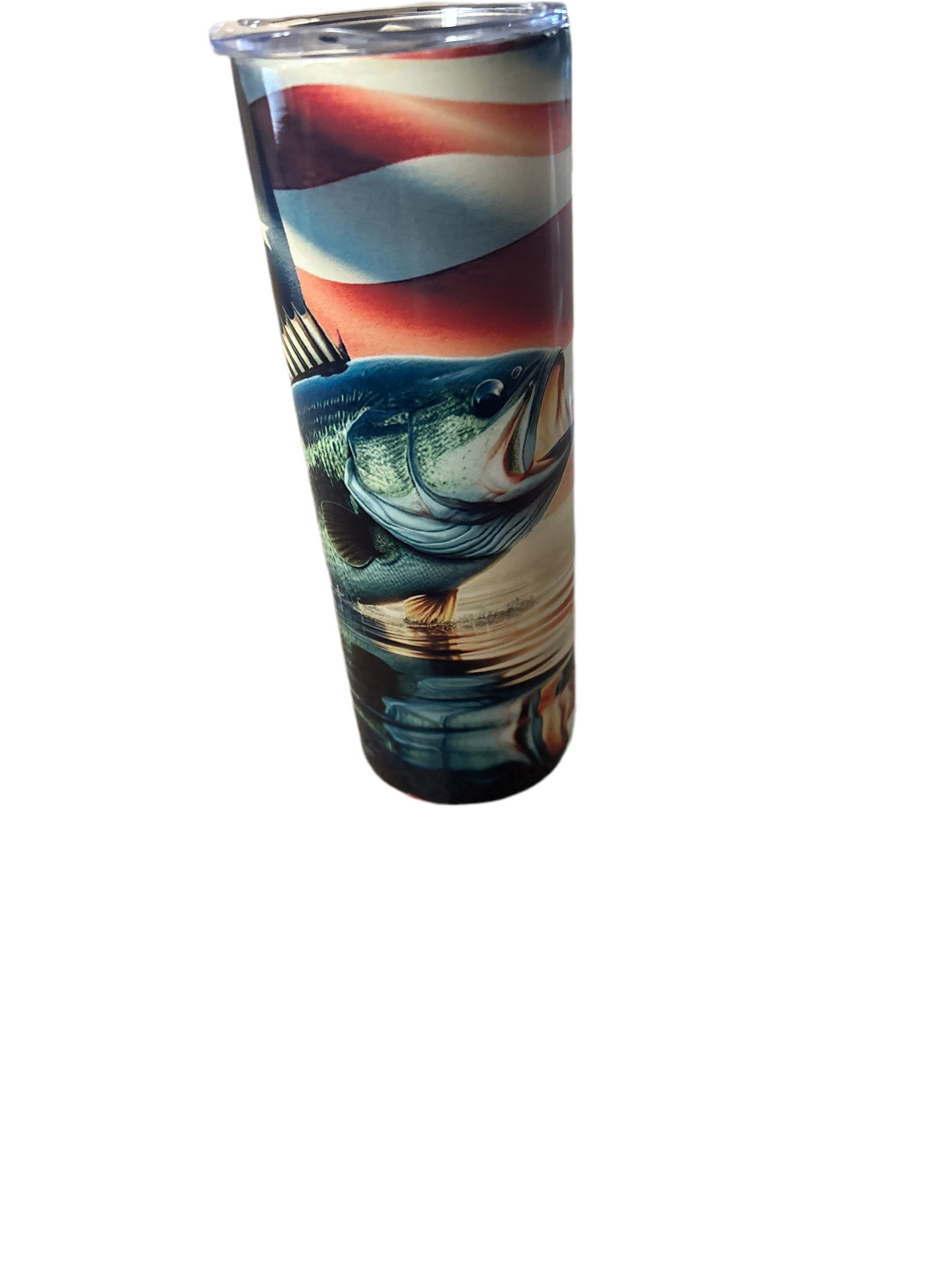 American Flag Fishing Tumbler 20oz