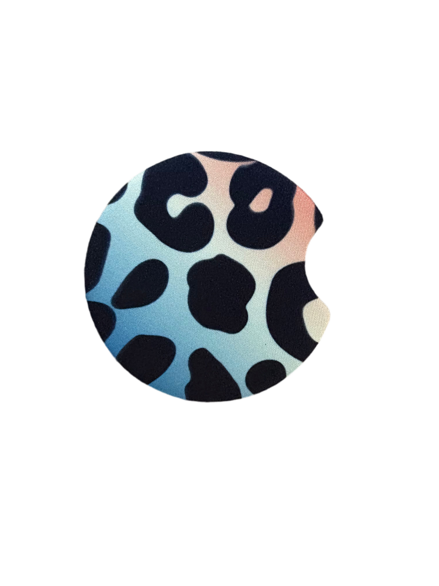 Blue,Red,White Cheetah Car Coaster (2pk)