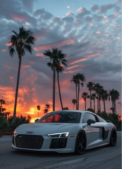 Car in Sunset - Car Air Freshener