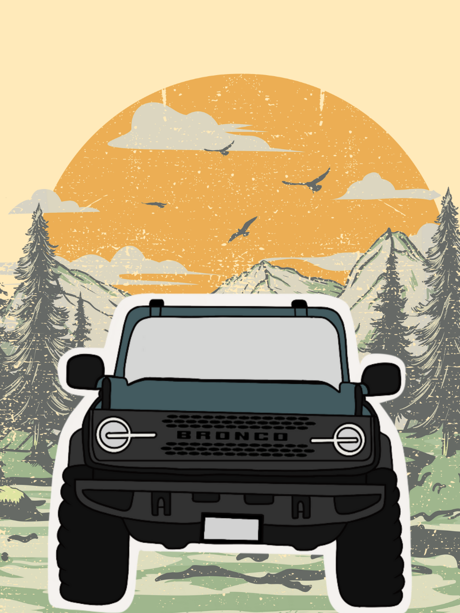 Sunset Jeep - Car Air Freshener