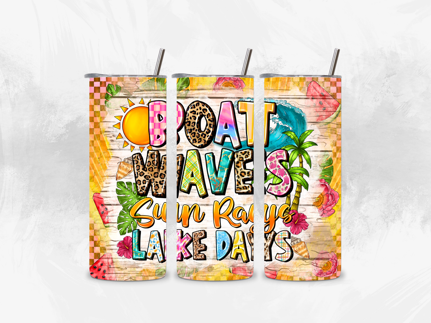 Boat Waves and Lake Days Tumbler - 20oz