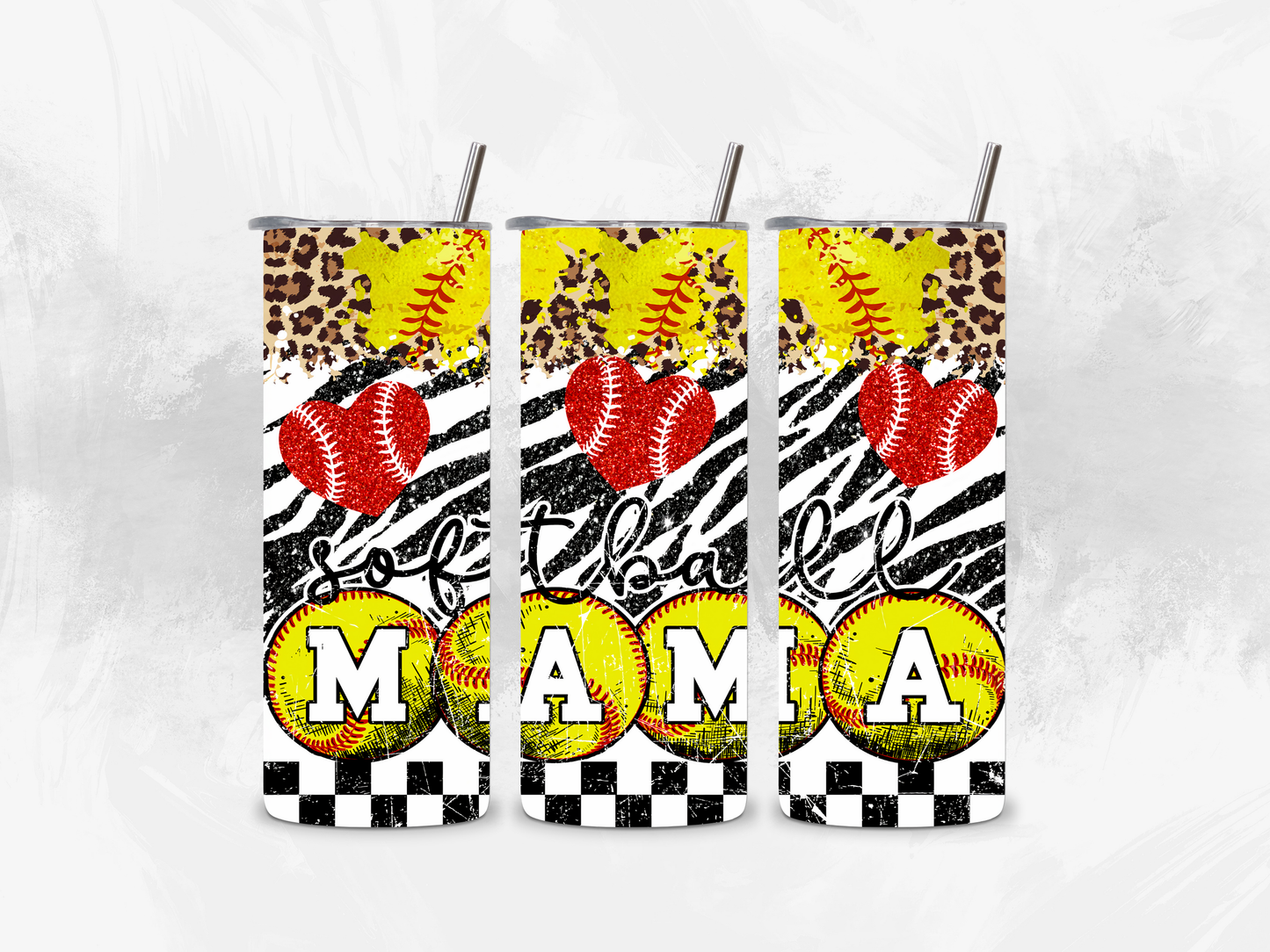 Softball Mama Tumbler - 20oz