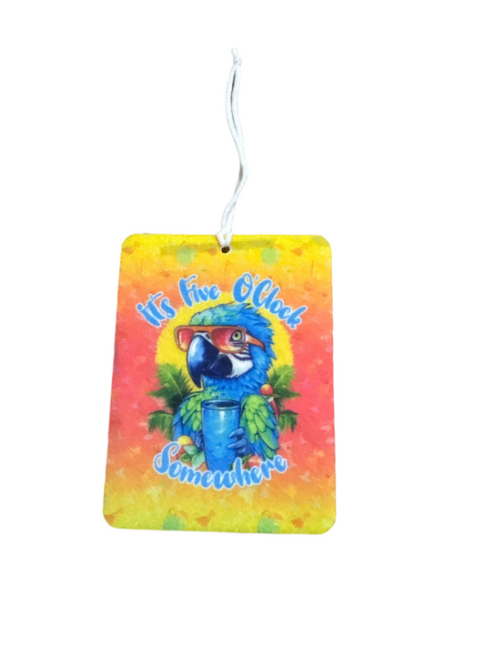 Five o clock somewhere car air freshener