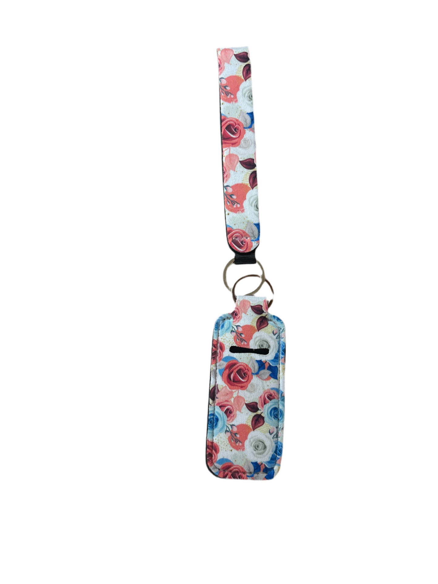 Colorful Rose Wristlet with Lip Balm Holder