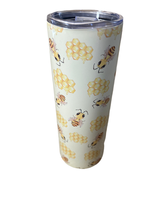 Yellow Bumblebee 20oz Tumbler