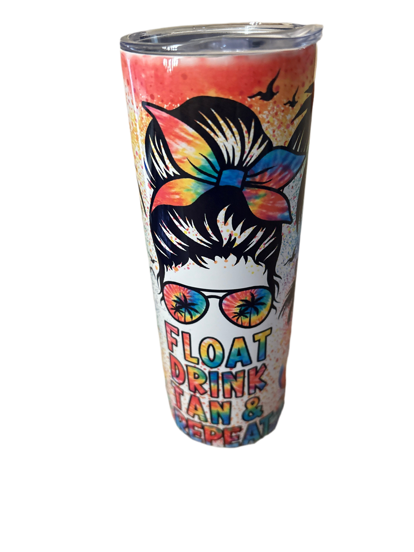 Float,Drink, Tan Repeat 20oz Tumbler