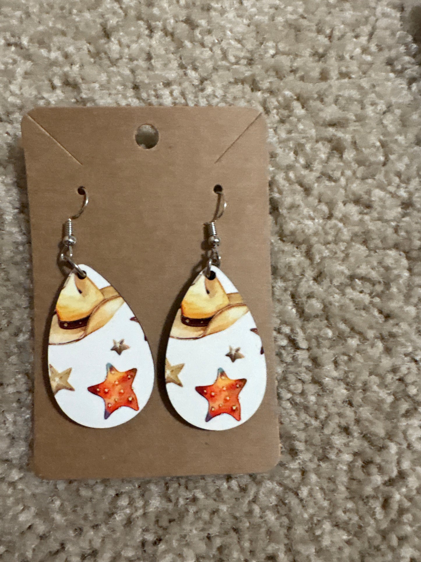 Western Cowboy Earrings