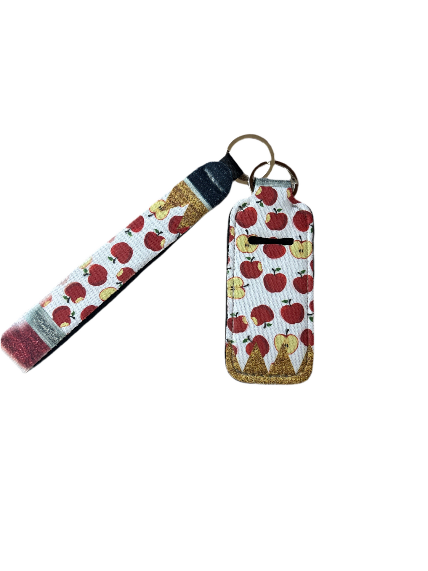 Apple Wristlet with Lip Balm Holder